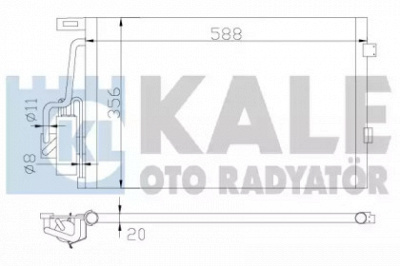 KALE OTO RADYATOR 393700 -  Конденсатор, кондиционер
